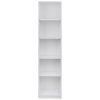 کتابخانه DND مدل توچال - پنج طبقه - سفید