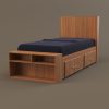 تخت خواب یکنفره مدل FH295 سایز 96x235 سانتی متر