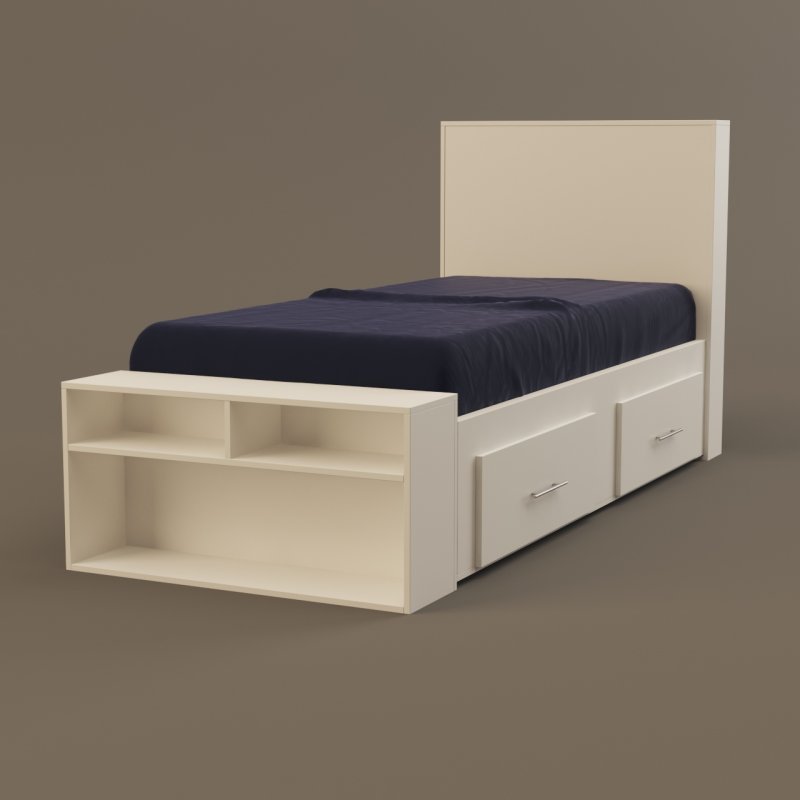تخت خواب یکنفره مدل FH295 سایز 96x235 سانتی متر