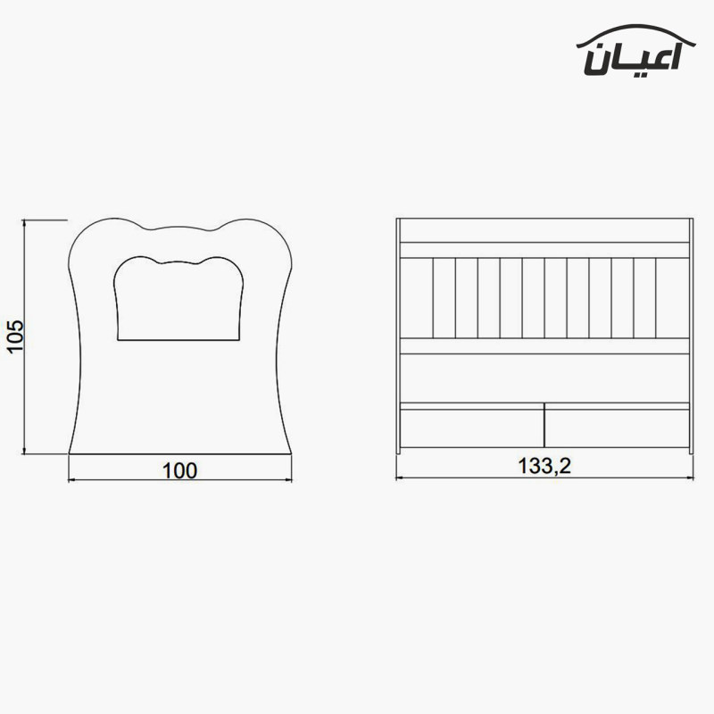 تختخواب کودک مدل FH405