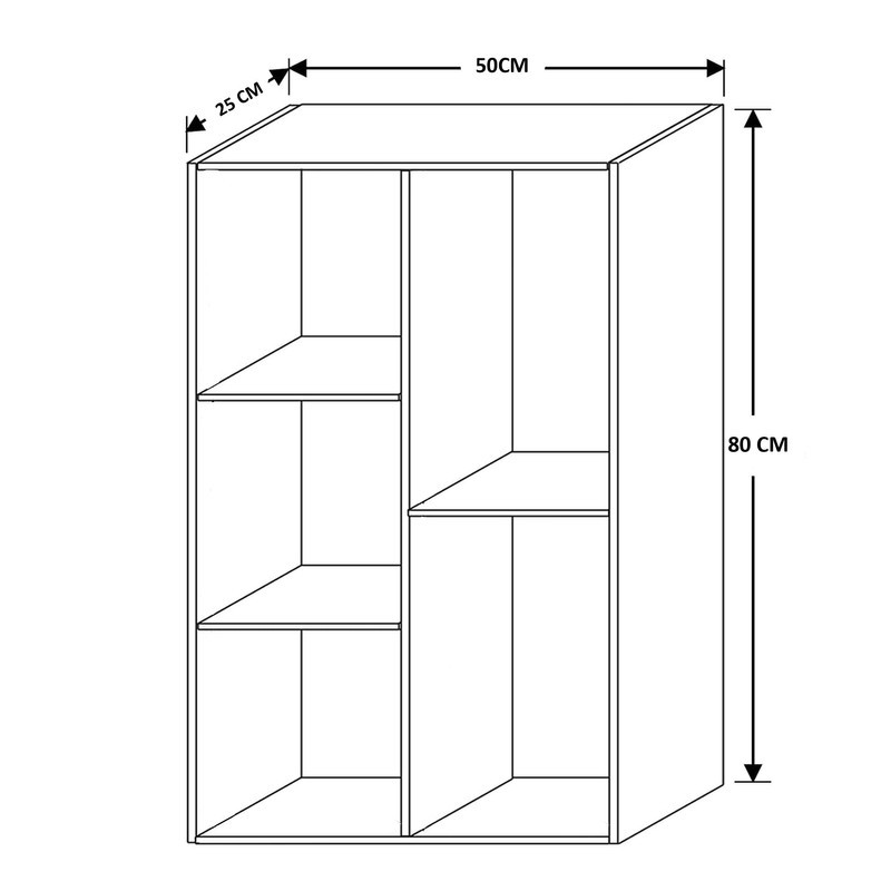 کتابخانه طرح قفسه ای مدل IKE334