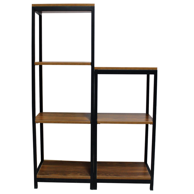 کتابخانه مدل چوبی فلزی IKE432 مجموعه 2 عددی