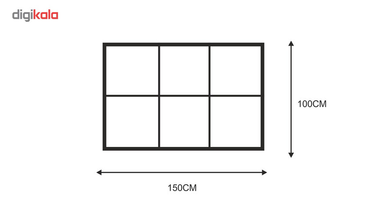 کتابخانه سرو چوب مدل6Cube