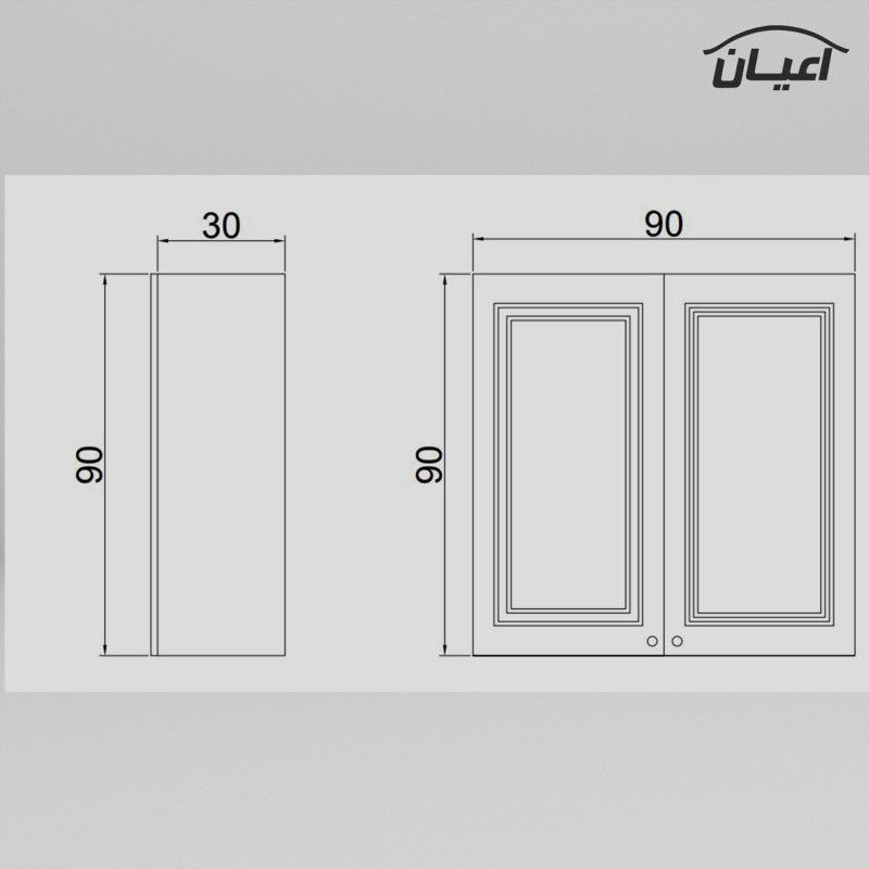 کابینت آشپزخانه اعیان مدل FH C24