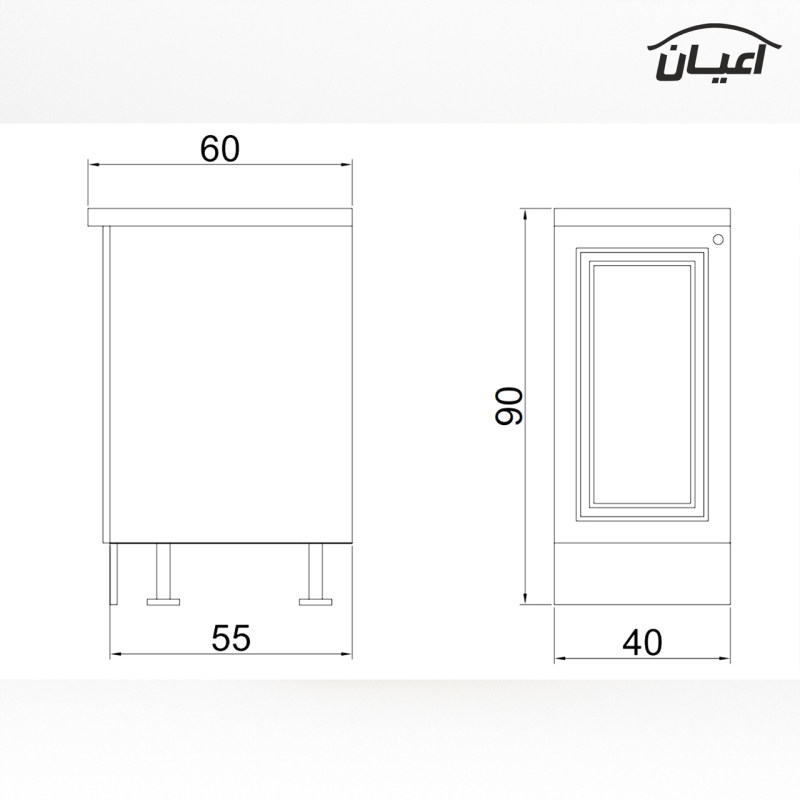 کابینت آشپزخانه اعیان مدل FH CL23