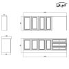 کابینت آشپزخانه مدل FH CW19 مجموعه 8 عددی
