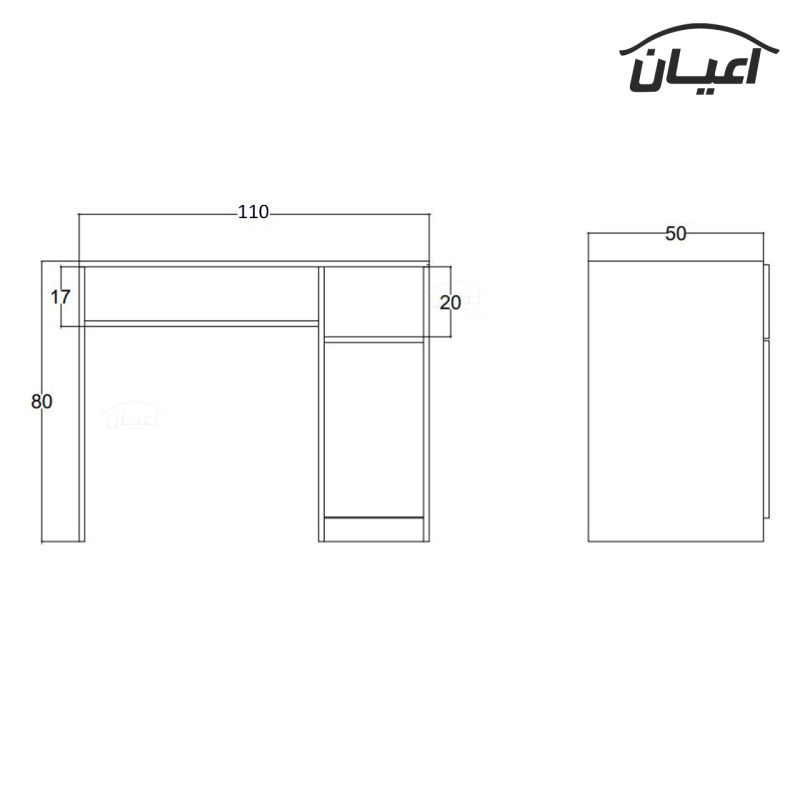 میز تحریر اعیان مدل FH342