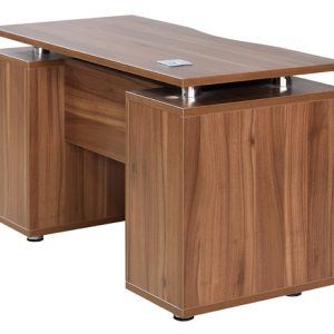 میز اداری مدل IC300 گردویی روشن