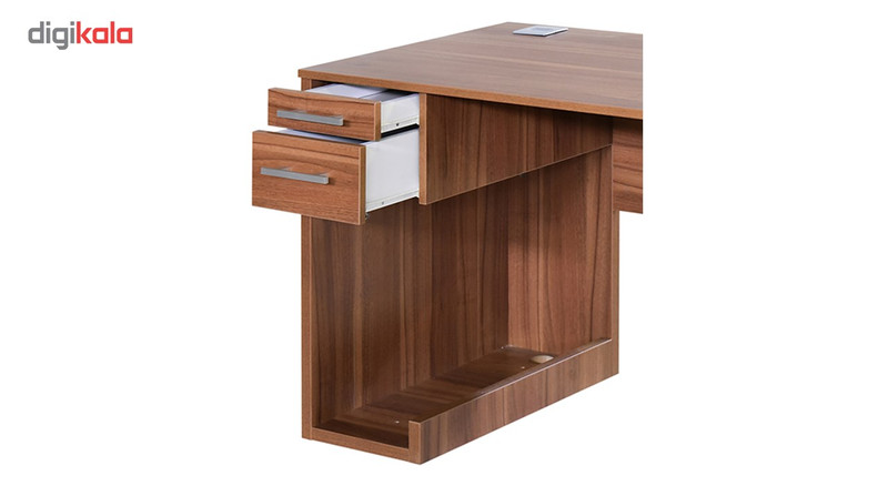 میز اداری مدل IC400 گردویی روشن